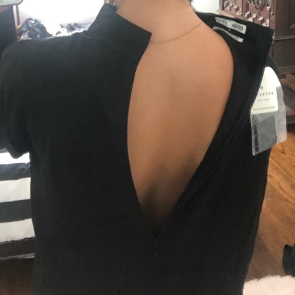 NWT Double Standard Clothing Black Balloon Sleeve Mockneck Japan Shirt Small - Picture 3 of 11